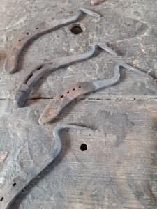 Horseshoes forged as hoofpicks Middleton Place Charleston SC