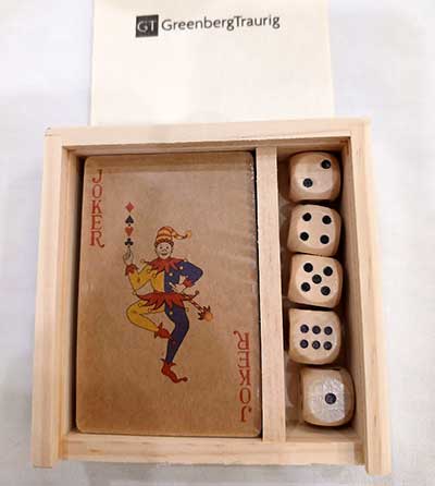 Boxed Playing Cards and Dice