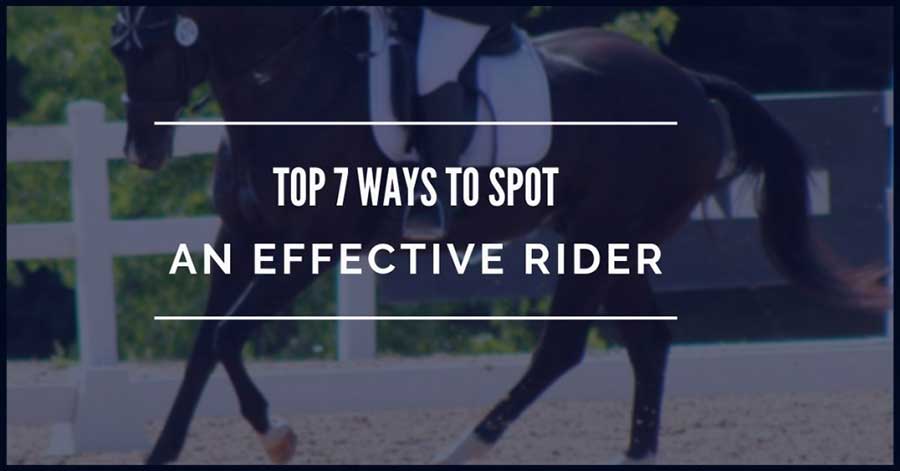Top 7 Ways To Spot An Effective Rider - Photo Credit: J. Boesveld