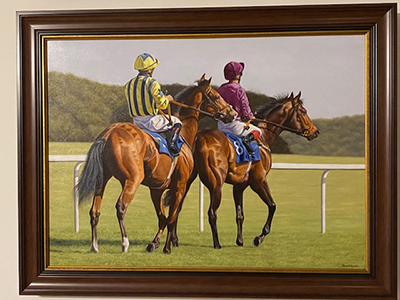 Stuart Herod oil painting "Going Down to Start"