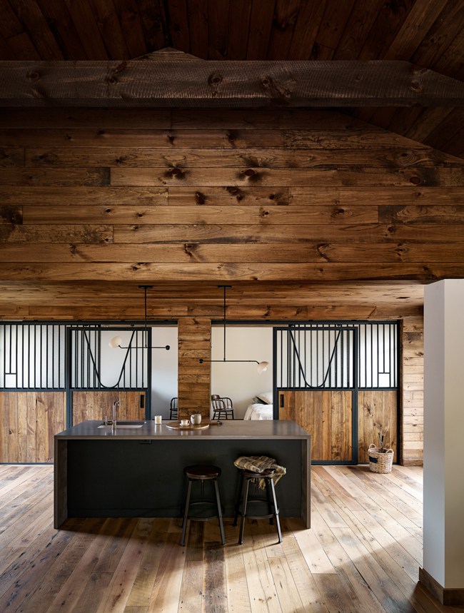 Horse Barn is Transformed into a Guest House
