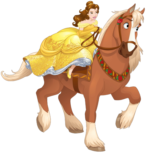 Belle and Philippe, a Belgian draft horse, 1991, photo courtesy of Disney 