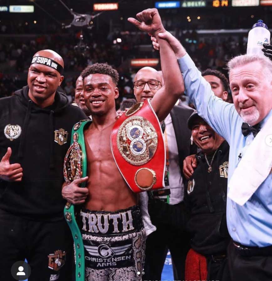 Errol Spence Jr (photo from Instagram) Errol Spence Jr (photo from Instagram)