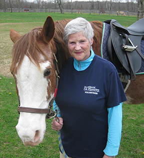 Judy Kirby with JZ - Special Equestrians  Warrington, PA