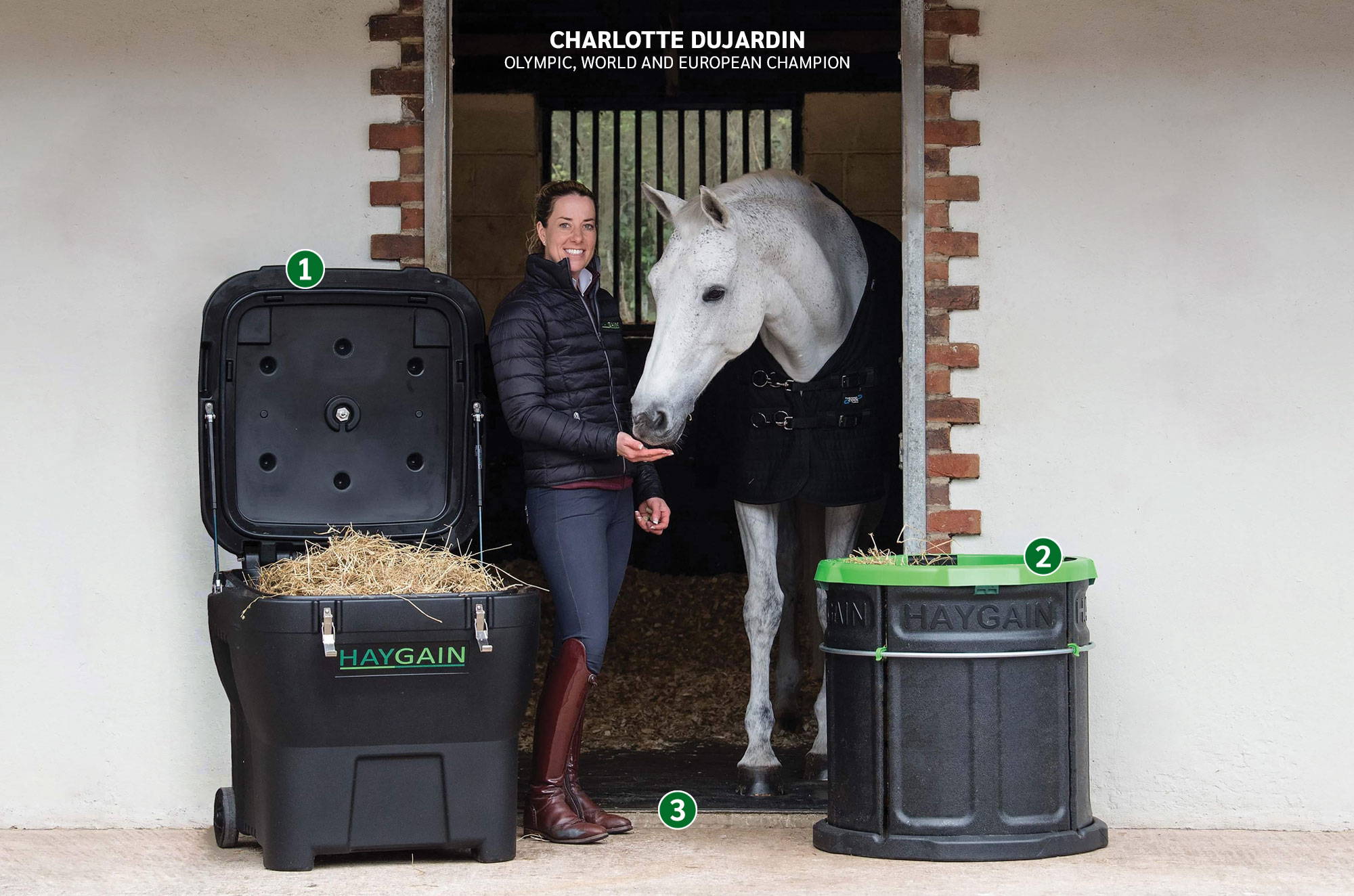 Charlotte DuJardin for Haygain Steamers, Foragers and Comfort Stall