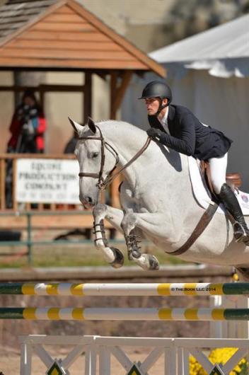 Geoffrey Hesslink & Canny Windsor Z during the 2014 Platinum Performance/USEF Talent Search Finals East held in Gladstone, NJ. Photo Credit: The Book LLC.