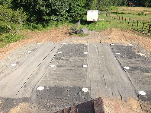 Horse Barn Site Pad - courtesy of Horizon Structures