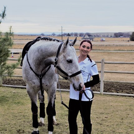 The Pamplemousse and show horse trainer Stevee Keller in Idaho