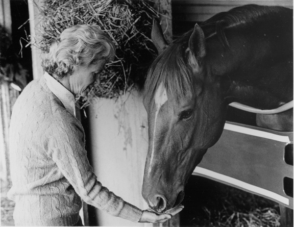 Penny Chenery with Secretariat (photo courtesy of Secretariat.com) Penny Chenery with Secretariat (photo courtesy of Secretariat.com)