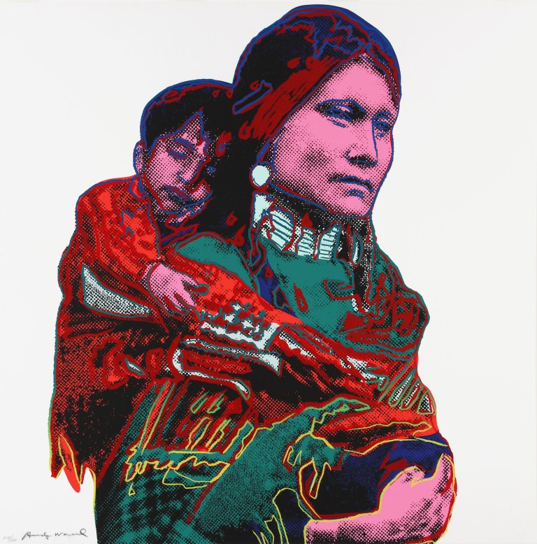 Andy Warhol, Cowboys and Indians: Mother and Child, 1986 The Andy Warhol Museum, Pittsburgh; Founding Collection, Contribution The Andy Warhol Foundation for the Visual Arts, Inc. 1998.1.2493.7