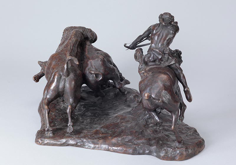 Charles M. Russell (1864–1926) Buffalo Hunt, cast # unknown, California Art Bronze Foundry , ca.1928 (Modeled 1905), Bronze Courtesy Private Collection Charles M. Russell (1864–1926) Buffalo Hunt, cast # unknown, California Art Bronze Foundry , ca.1928 (Modeled 1905), Bronze Courtesy Private Collection